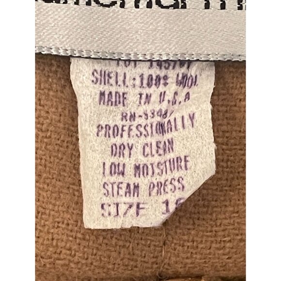 Vintage 100% Pure Wool Made n USA Pleated A-Line Skirt Womens Size 16 - Picture 7 of 10